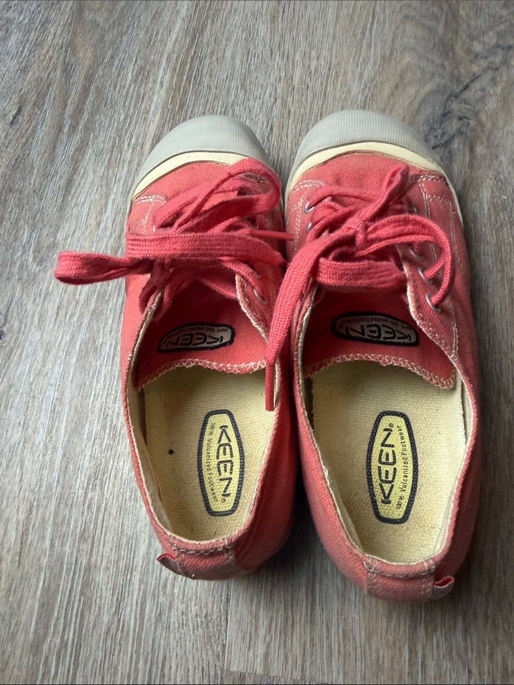 KEEN Coronado Canvas Sneakers Coral/Pink Size 4 Youth/Women’s 5.5-6 - Picture 5 of 13